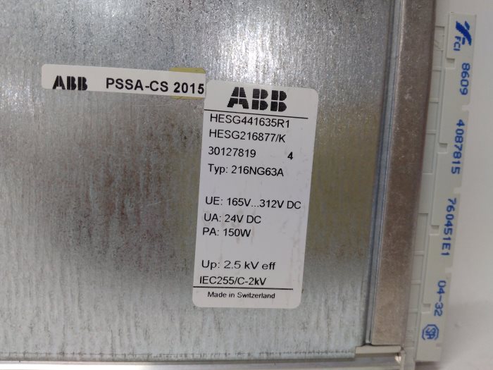 216NG63A HESG441635R1 HESG216877K ABB